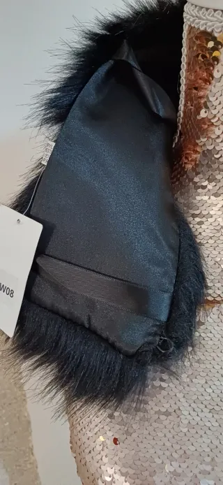 Cuello pelo Michelle bijoux negro