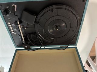 Tocadiscos Azul/Verde Estilo Vintage