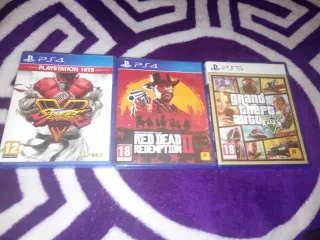 PS4/PS5 Juegos: GTA V, Red Dead Redemption 2, Stre