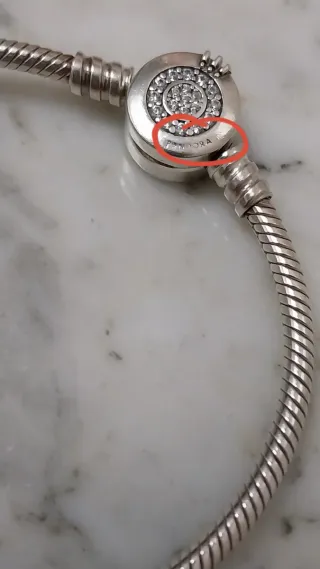 Pulsera Pandora Talla 18,5 cm. Corona