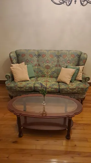 Conjunto Salón Antiguo Sofá y Sillones