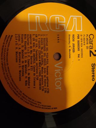 Vinilo Rocío Jurado Por Derecho Flamenco