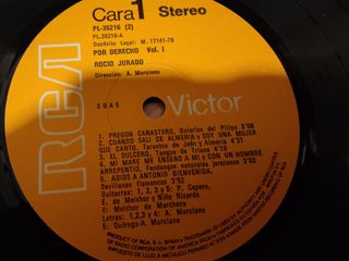 Vinilo Rocío Jurado Por Derecho Flamenco