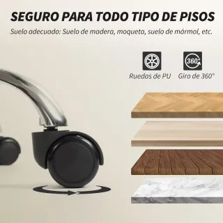 Silla Escritorio Reposapiés Reclinable Verde