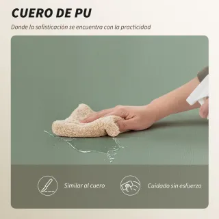 Silla Escritorio Reposapiés Reclinable Verde