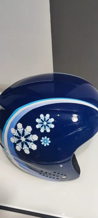 Casco de esquí azul