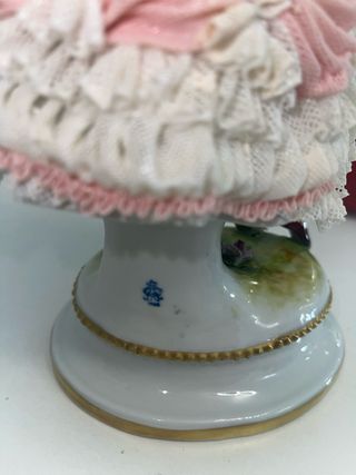 Bailarina Porcelana Encaje Alemana