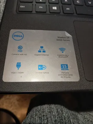 Portátil Dell Negro/Gris