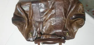 Maleta de cuero Lazzaro marrón