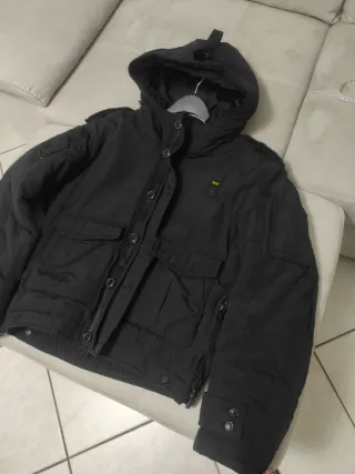 Blauer Giubbotto Vintage Uomo Nero