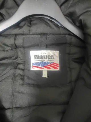 Blauer Giubbotto Vintage Uomo Nero