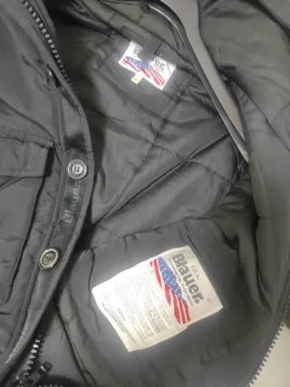 Blauer Giubbotto Vintage Uomo Nero