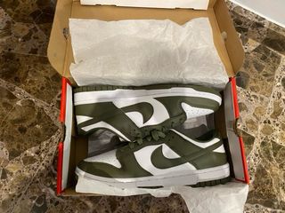 Nike Dunk Low Verde Oliva Blanco