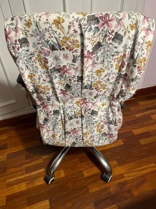 Silla de escritorio con ruedas floral