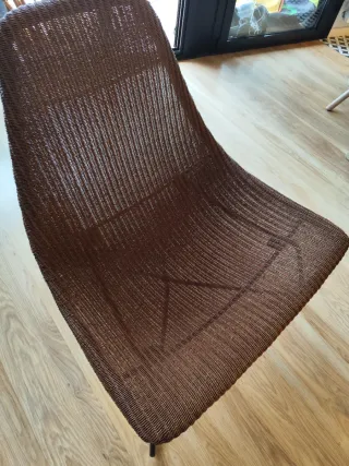 Sillón de mimbre natural