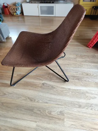 Sillón de mimbre natural