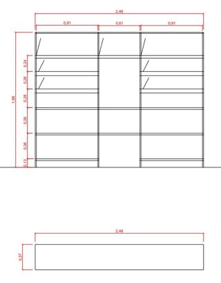 Estantería Tria modular nueva.