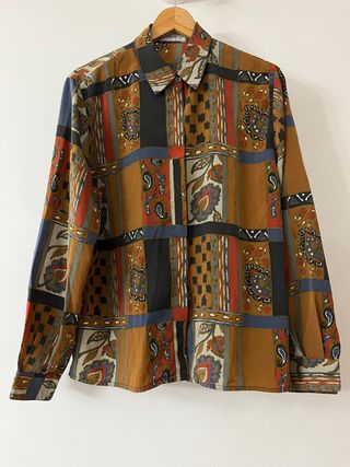 Camisa Burberry Estampada Talla L