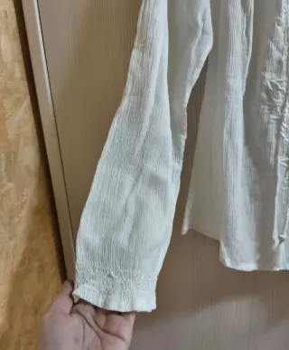 Blusa Atmosphere Boho Bordada Blanca T.36