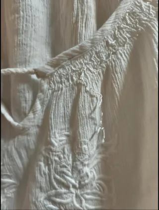 Blusa Atmosphere Boho Bordada Blanca T.36