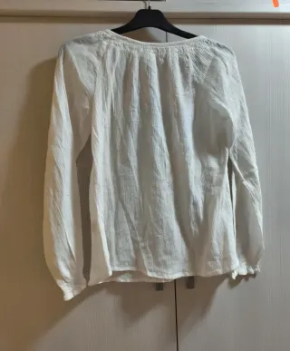 Blusa Atmosphere Boho Bordada Blanca T.36