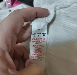 Blusa Atmosphere Boho Bordada Blanca T.36