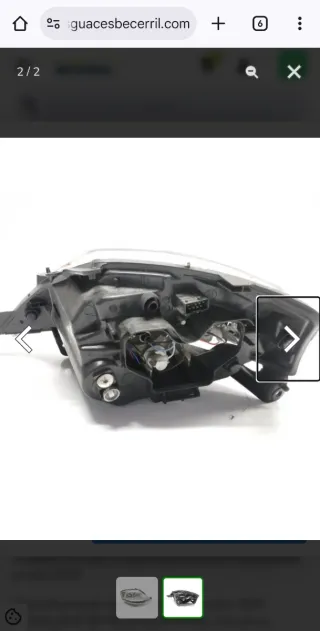 Faro derecho Citroën C3 2007