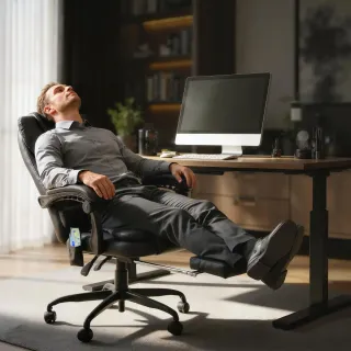 Silla Oficina Masaje Reposa Pies