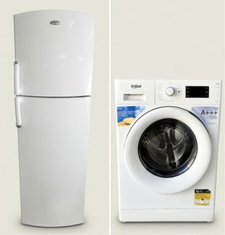 NEVERA WHIRPOOL + LAVADORA WHIRPOOL DE 8 KILOS