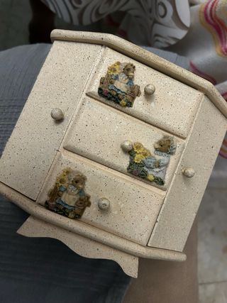 Joyero con figuras de ositos
