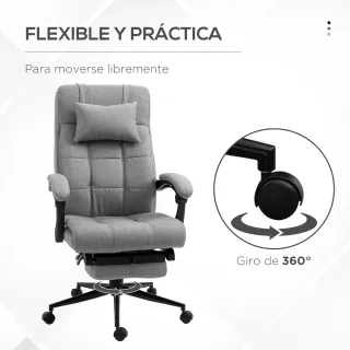 Silla de Oficina Reclinable Ajustable