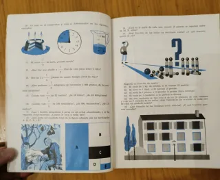Libro matemáticas antiguo escolar