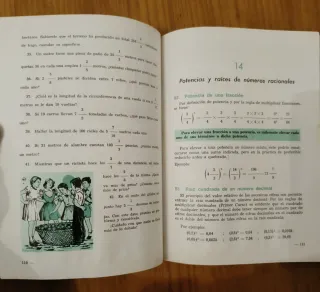 Libro matemáticas antiguo escolar
