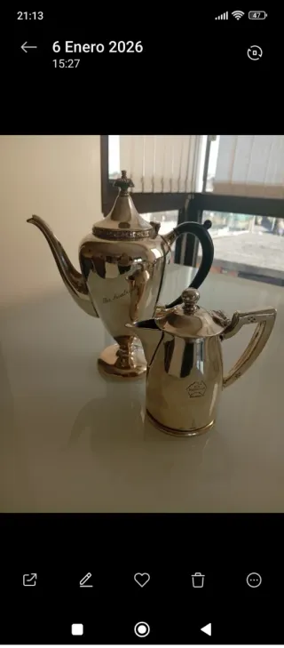 Juego de café o de te maravilloso.PARAMOUNT.plata