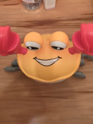 Granchio Giocattolo Giallo con Pinze Rosse