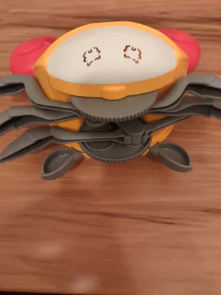 Granchio Giocattolo Giallo con Pinze Rosse