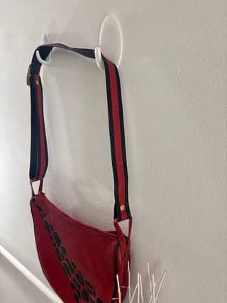 Borsa a tracolla rossa mezzaluna