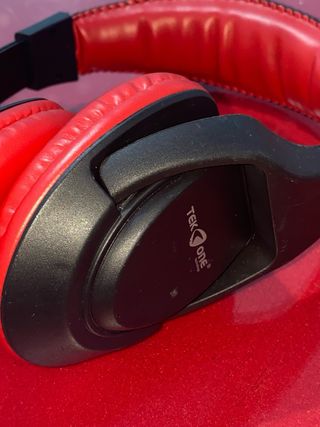 Cuffie Bluetooth Tek One Nere e Rosse