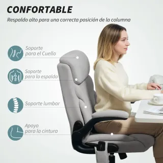 Silla de Oficina con Masaje Ajustable