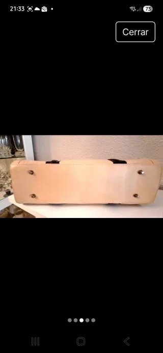 Bolso Piel Gloria Ortiz Beige y Negro