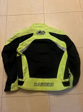 Chaqueta Moto Rainers Flúor Negra