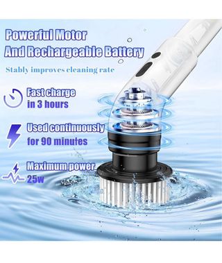 Spazzola Elettrica Pulizia con Accessori