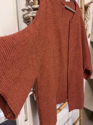 Cárdigan punto color terracota T:U