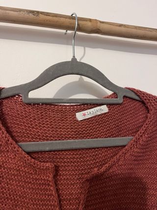 Cárdigan punto color terracota T:U