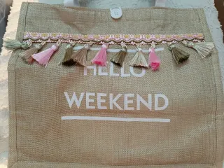 Bolso de tela Hello Weekend