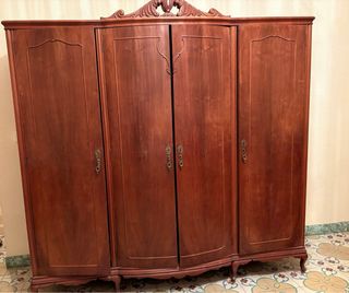 Conjunto dormitorio antiguo madera