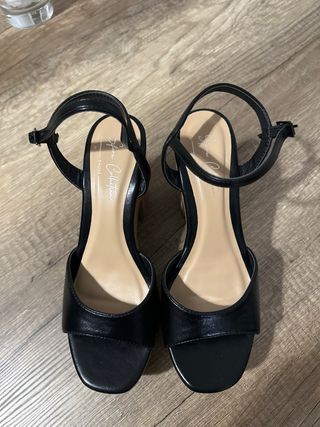 Sandalias Sfera Cuña Negra y Marrón Talla 39