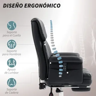 Silla Oficina Masaje con Reposapiés