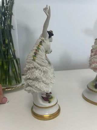 Muñeca Bailarina Porcelana Alemana Encaje