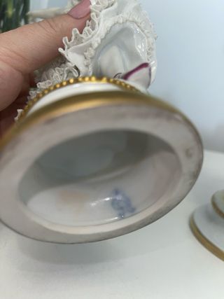 Muñeca Bailarina Porcelana Alemana Encaje